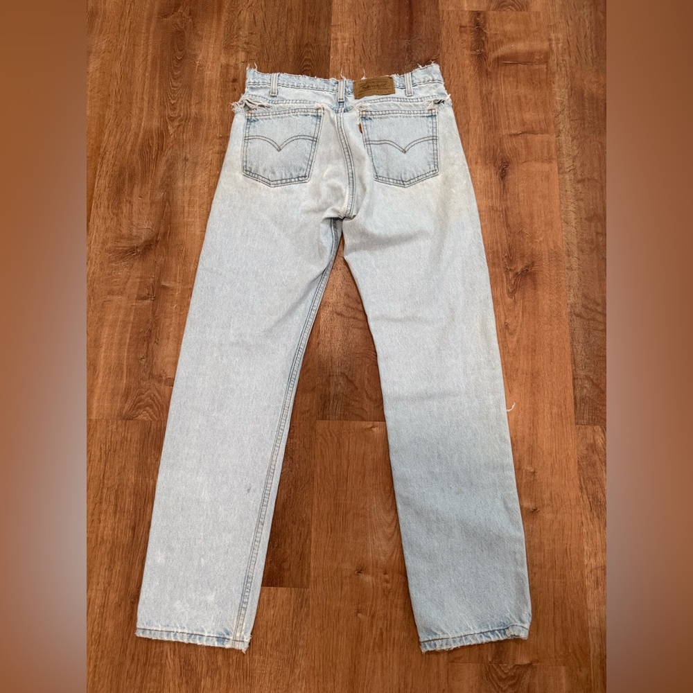 Light Wash Men’s Straight Leg Jeans - Light Blue